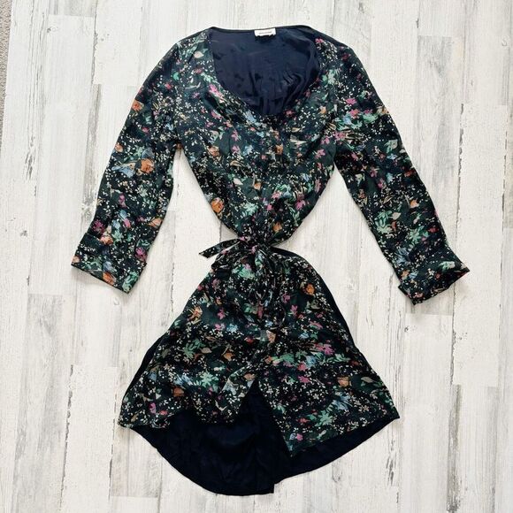 Zadig & Voltaire Rossignol Floral Semi Sheer Sheath Dress Size L - Picture 4 of 6